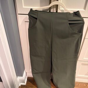 Maria Pinto Olive Green Boot Cut Pants